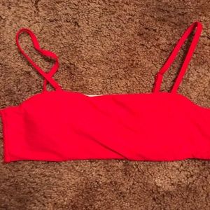 Red bikini top